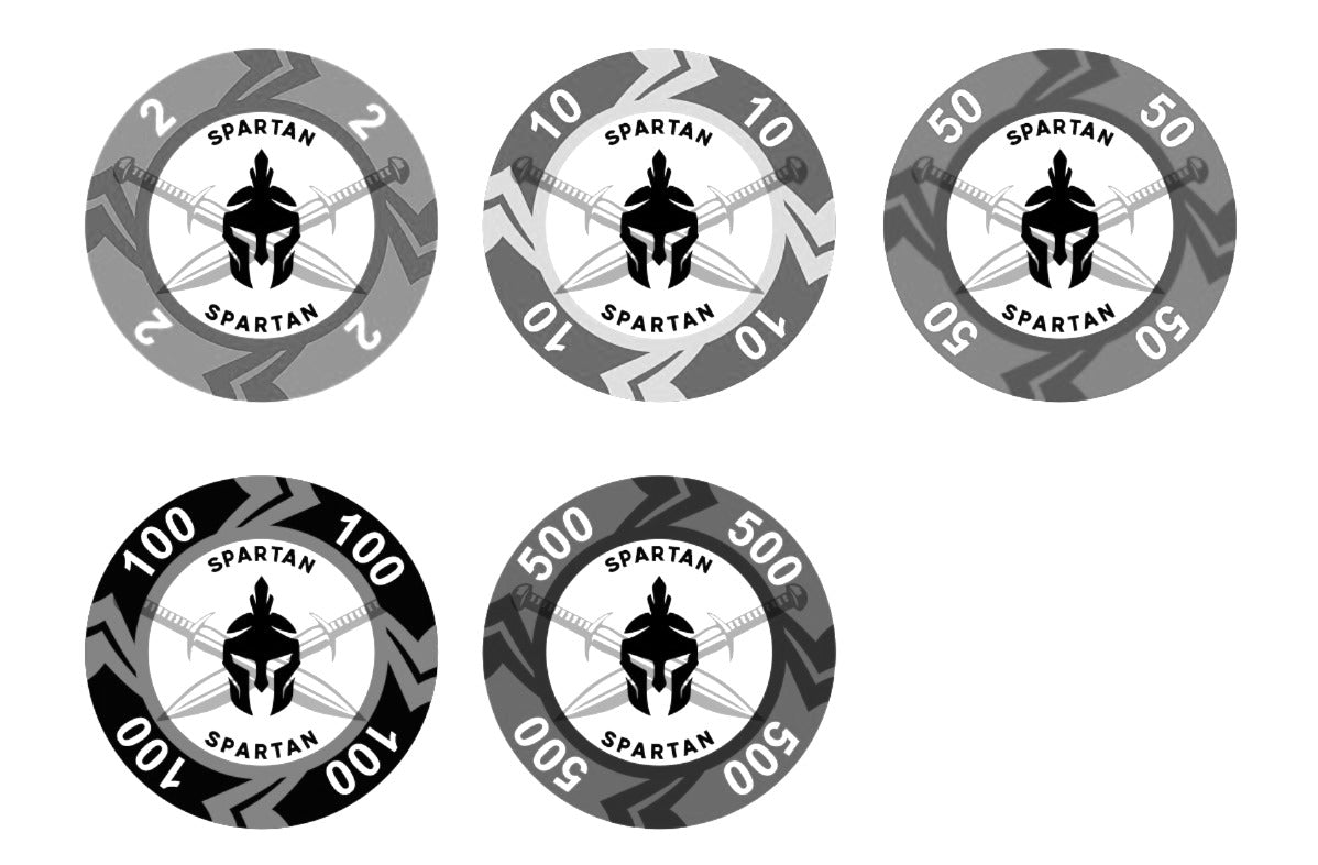 Spartan Keramikchips limitierte Pokerchips für Cash Games